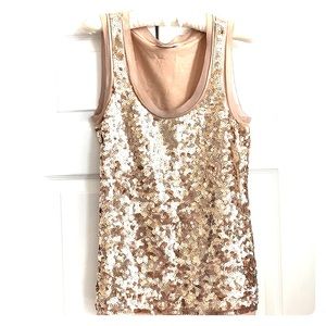 Gold Sequin Tank
